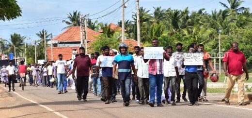 fishermen protest in mannar